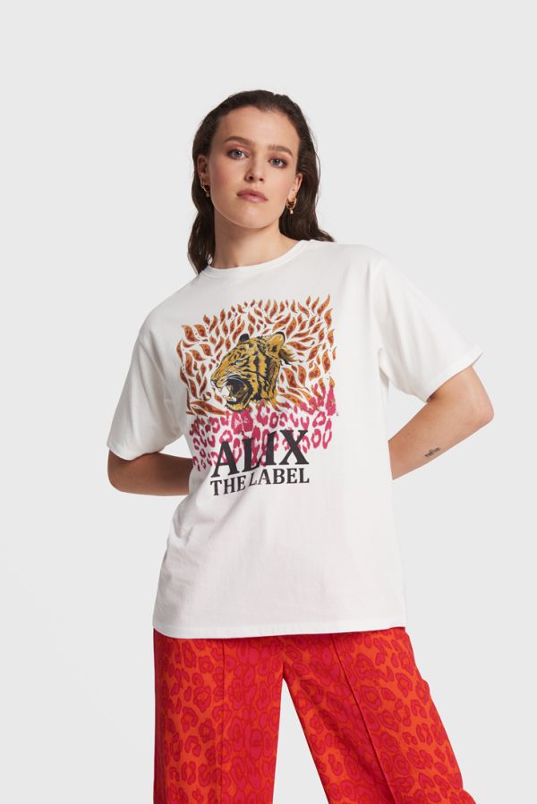 Fire tiger T-shirt-0001