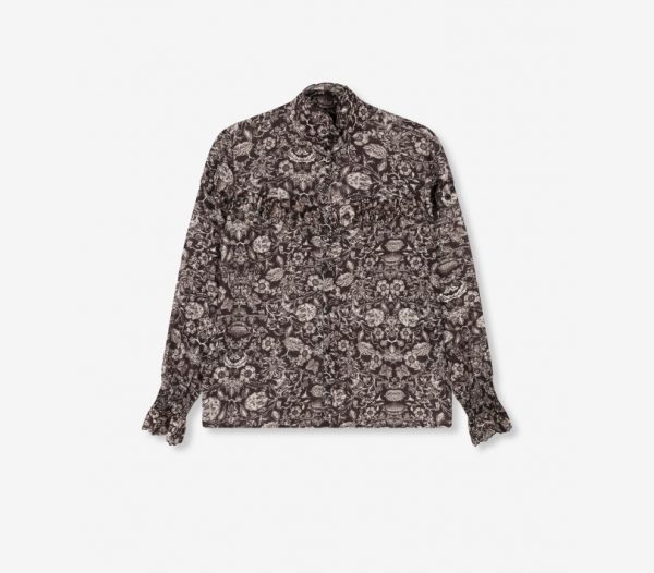 Flower linen blouse-0003