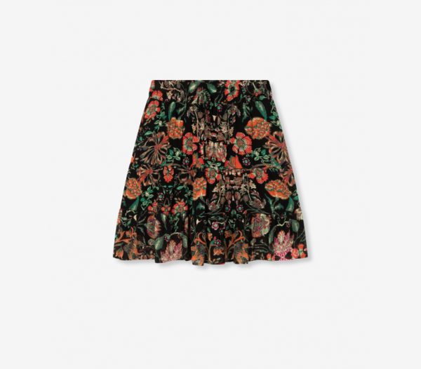 Multi colour chiffon skirt Orna-0003
