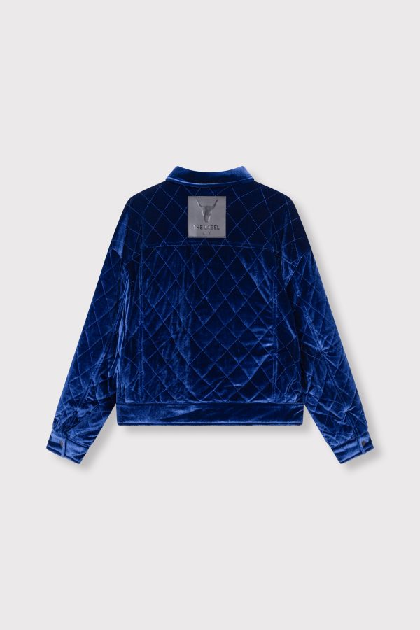 VELVET QUILTED JACKET - Afbeelding 3